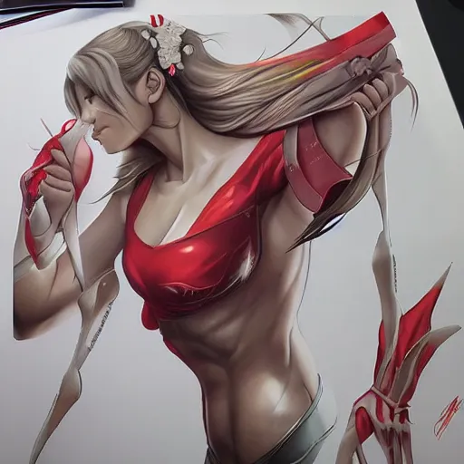 Prompt: Art made by Artgerm