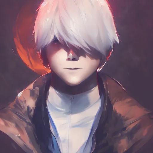 Image similar to anime portrait of ken kaneki by stanley artgerm lau wlop rossdraws james jean andrei riabovitchev marc _ simonetti and sakimichan tranding on artstation