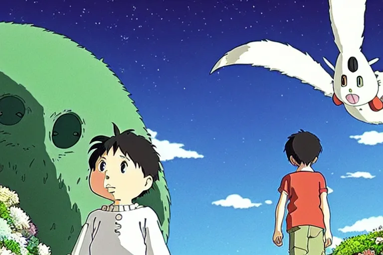 Prompt: ultra hd Fårö Norsta Auren studio ghibli