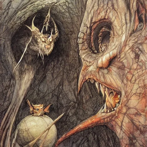 Prompt: goblins, alan lee