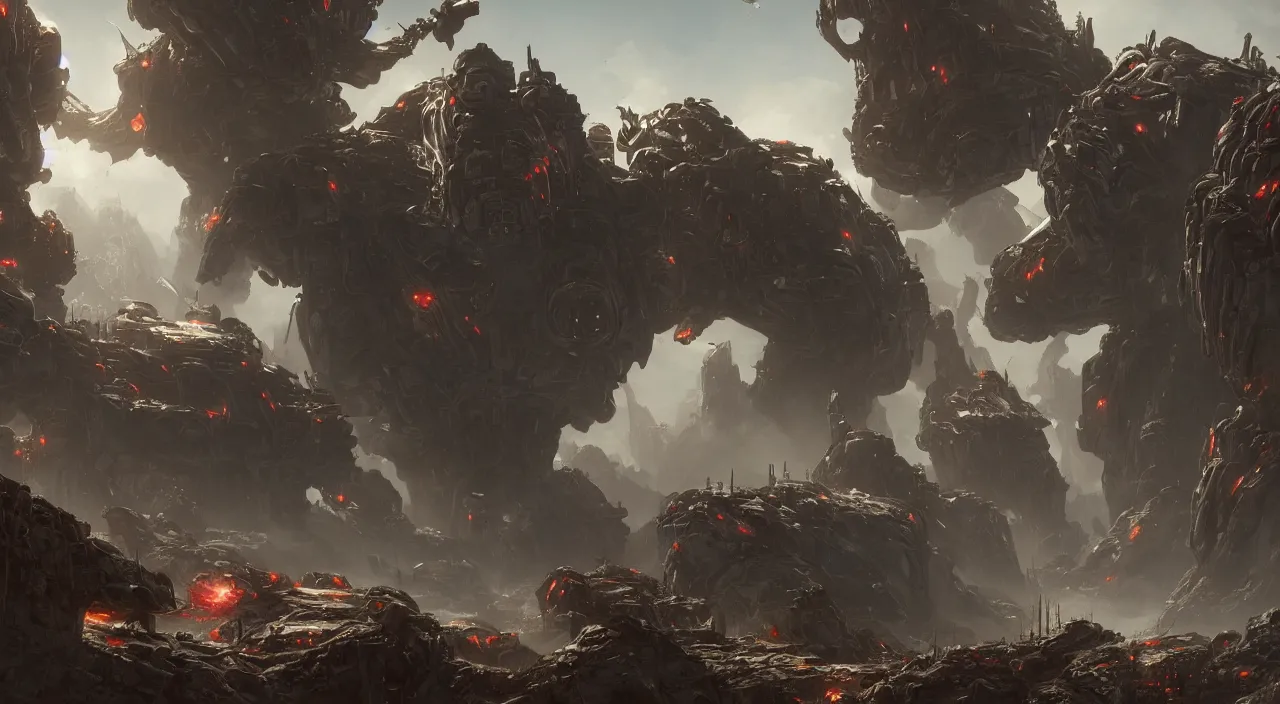 Image similar to a beautifully ultradetailed painting of the contra space war, monster, robot, bill rizer, by raphael lacoste, eddie del rio, greg rutkowski, 4 k, unreal engine