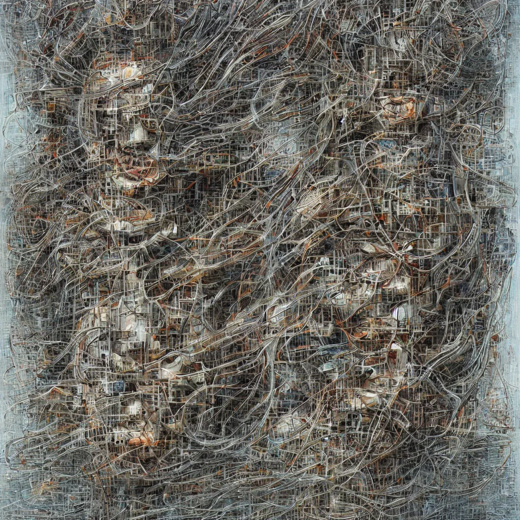 Image similar to electric minds, by peter gric