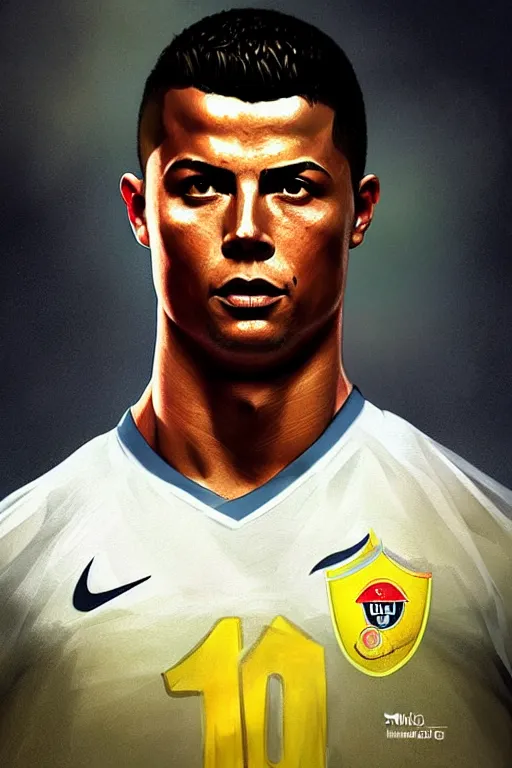 Image similar to ronaldo luis nazario da lima, football player, moonlight, haze, low contrast, digital painting, artstation, concept art, smooth, sharp focus, illustration, art by artgerm and greg rutkowski and alphonse mucha