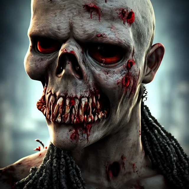 Image similar to perfectly centered close up portrait, zombie pirate, highly detailed, character concept, unreal engine 5, candid photography, by anne stokes