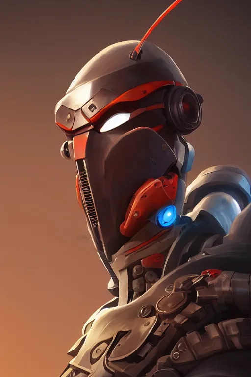 Image similar to epic mask helmet robot ninja portrait stylized as fornite style game design fanart by concept artist gervasio canda, behance hd by jesper ejsing, by rhads, makoto shinkai and lois van baarle, ilya kuvshinov, rossdraws global illumination radiating a glowing aura global illumination ray tracing hdr render in unreal engine 5