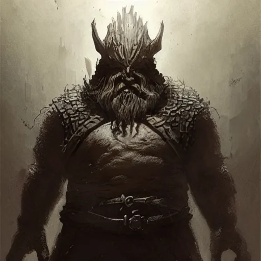 Image similar to dwarf hammerer concept art, long shot, beksinski, wayne barlowe, adrian smith concept art, ruan jia, weta workshop the hobbit, trending on artstation, dark soul concept art, elden ring concept art, demon soul concept art, the witcher concept art