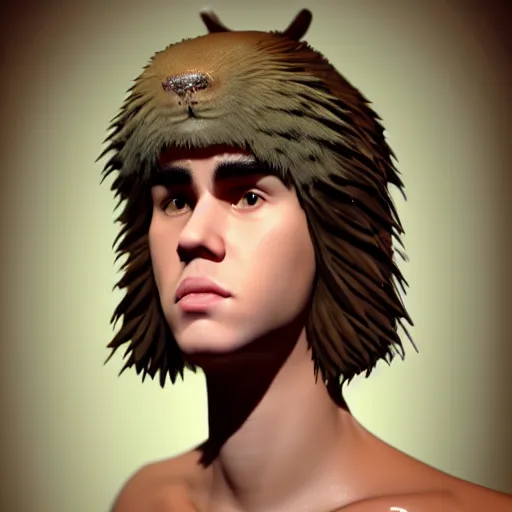 Prompt: hyperrealistic dslr film still of justin bieber disguised as north american beaver, human - like, stunning 8 k octane comprehensive 3 d render, inspired by istvan sandorfi & greg rutkowski & unreal engine, perfect symmetry, dim volumetric cinematic lighting, extremely hyper - detailed, incredibly real lifelike attributes & flesh texture, intricate, masterpiece, artstation, stunning