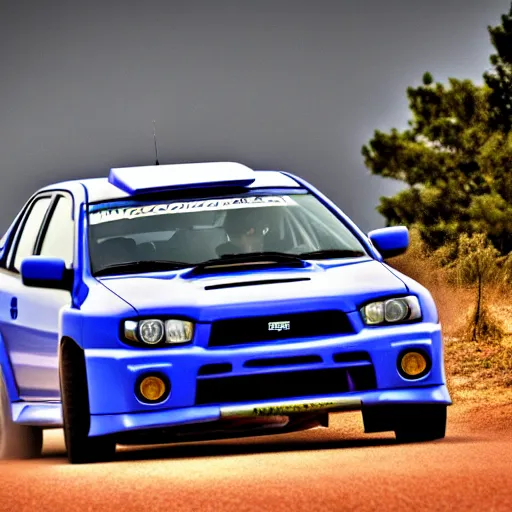 Prompt: velociraptor mongoliensis as wrx impreza, hdr 8 k