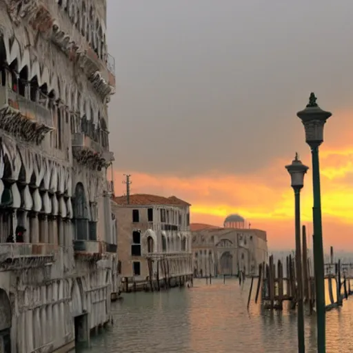 Prompt: post apocalyptic venice