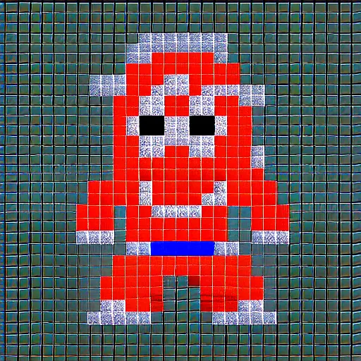 8 bit characters grid