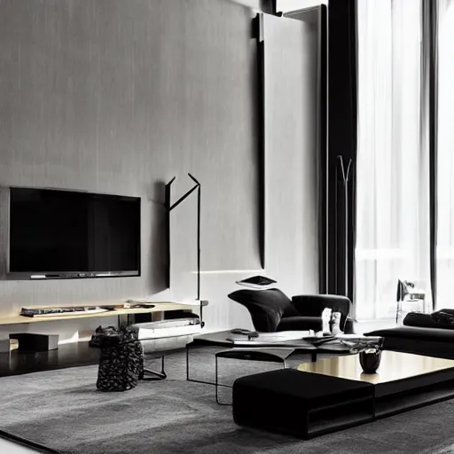 Prompt: living room by minotti