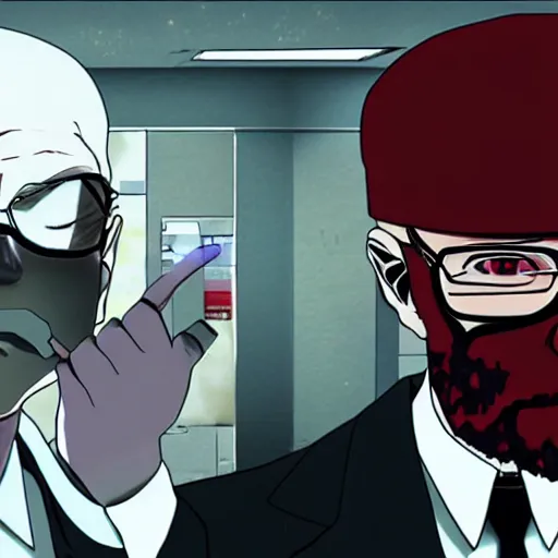 Prompt: Walter White in Tokyo Ghoul