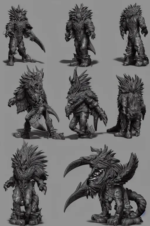 Image similar to a character sculpt by entei ryu