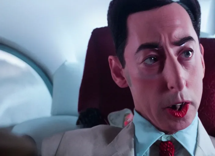 Prompt: pee wee herman, movie still, from the new predator movie, 8 k, realistic