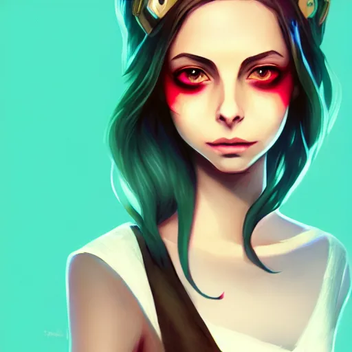 Image similar to a portrait of a beautiful willa holland as a nerd, art by lois van baarle and loish and ross tran and rossdraws and sam yang and samdoesarts and artgerm, digital art, highly detailed, intricate, sharp focus, trending on artstation hq, deviantart, unreal engine 5, 4 k uhd image