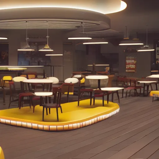 Image similar to McDonalds covered in cheese, realistic artstyle, wide shot, dramatic lighting, octane render, hyperrealistic, high quality, highly detailed, HD, beautiful, cinematic, 8k, unreal engine, facial accuracy, symmetrical