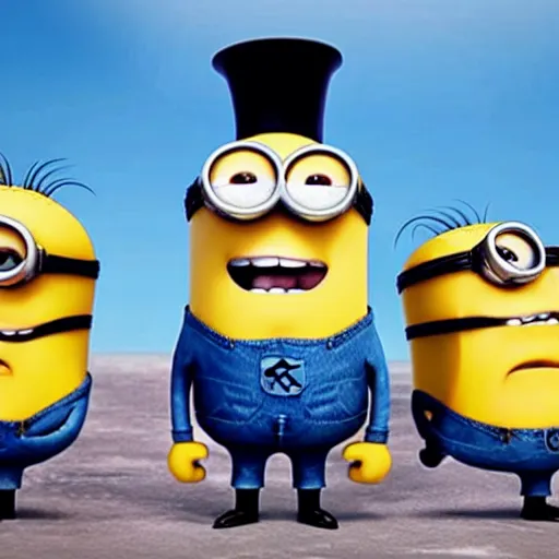 Image similar to “ King bob from the minions movie smirking seductively at the camera, 4K”