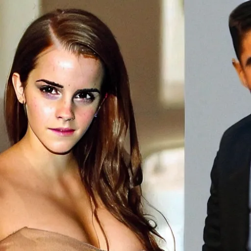 Image similar to emma watson mixed with kim kardashian