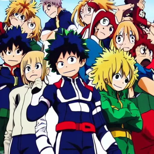 Prompt: behind the scenes of live action My Hero Academia