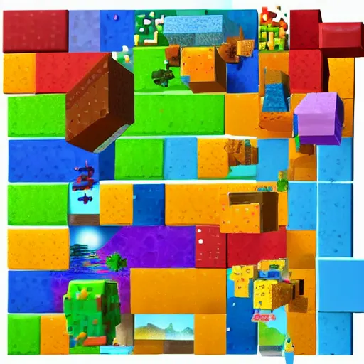 Prompt: Picture of a Block Universe