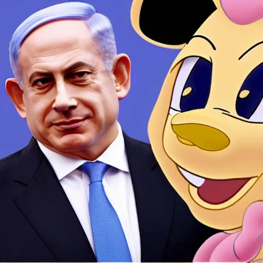 Image similar to benjamin netanyahu as disney princess