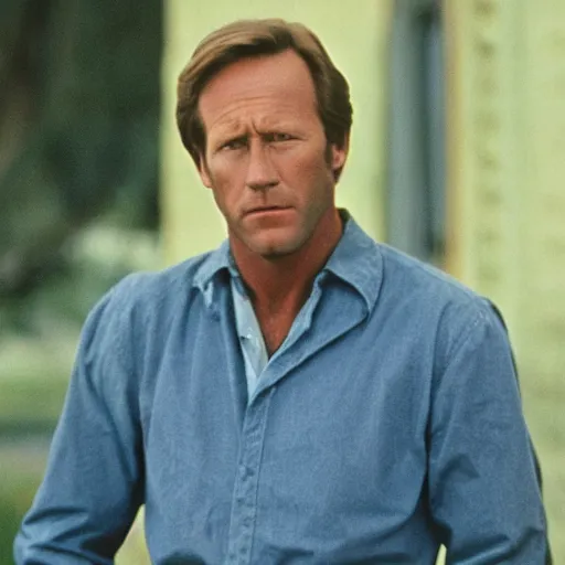 Prompt: color 35mm film still of Louis Herthum, figure portrait