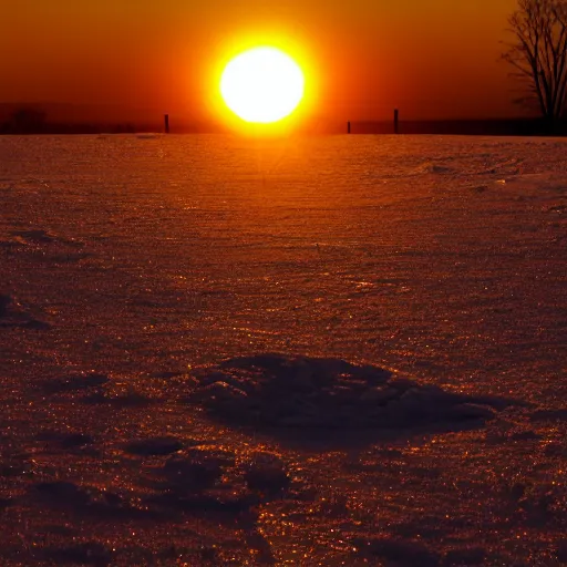 Image similar to the sun engulfed in Ice