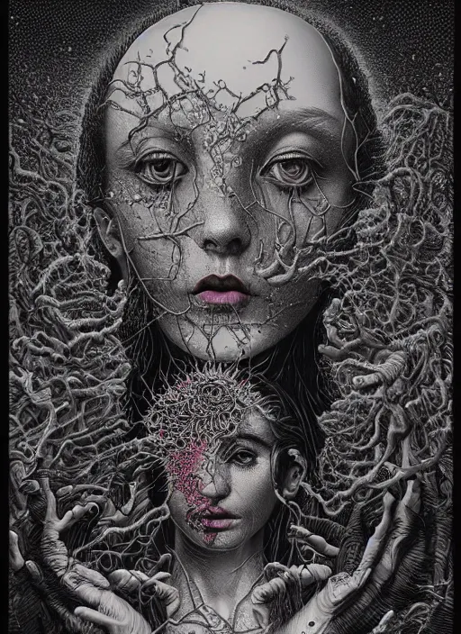 Image similar to Goddess of despair painting by Dan Hillier, intricate, highly detailed, trending on artstation, artstationHD, artstationHQ, 4k, 8k