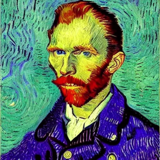 Prompt: Jerma the sus guy, Vincent van Gogh painting