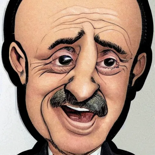 Image similar to A caricature of Mike Ehrmantraut