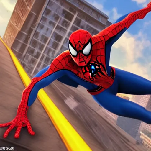 Image similar to spiderman gaming