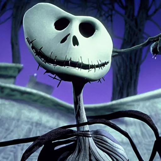 Prompt: animated film still of jerma in the nightmare before christmas, hyperrealistic, ultra realistic, realistic, highly detailed, epic, hd quality, 8k resolution, body and headshot, film still
