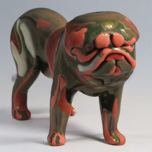 Image similar to a dog, Tang Tri-Color Glazed Ceramics.