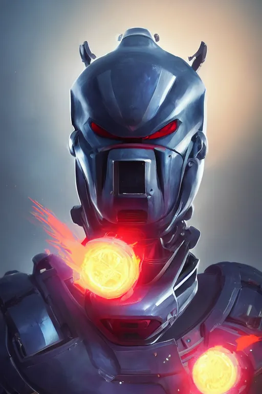 Image similar to epic mask helmet robot ninja portrait stylized as fornite style game design fanart by concept artist gervasio canda, behance hd by jesper ejsing, by rhads, makoto shinkai and lois van baarle, ilya kuvshinov, rossdraws global illumination radiating a glowing aura global illumination ray tracing hdr render in unreal engine 5