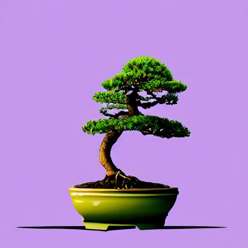 Prompt: bonsai chestnut!! tree but minimalistic concept art by frank stella gilleard james whalen tom, colorful, soft light, trending on artstation, minimalism