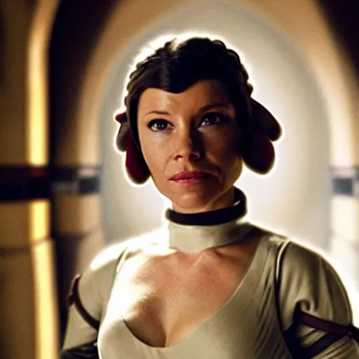 Image similar to Evangeline Lilly as Princess Leia