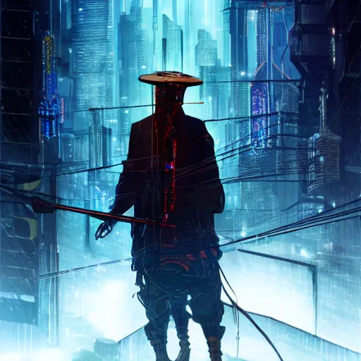 Prompt: cyberpunk Fiddler on the Roof