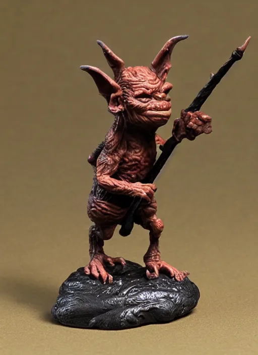Image similar to 80mm resin detailed miniature of a Goblin, Product Introduction Photos, 4K, Full body
