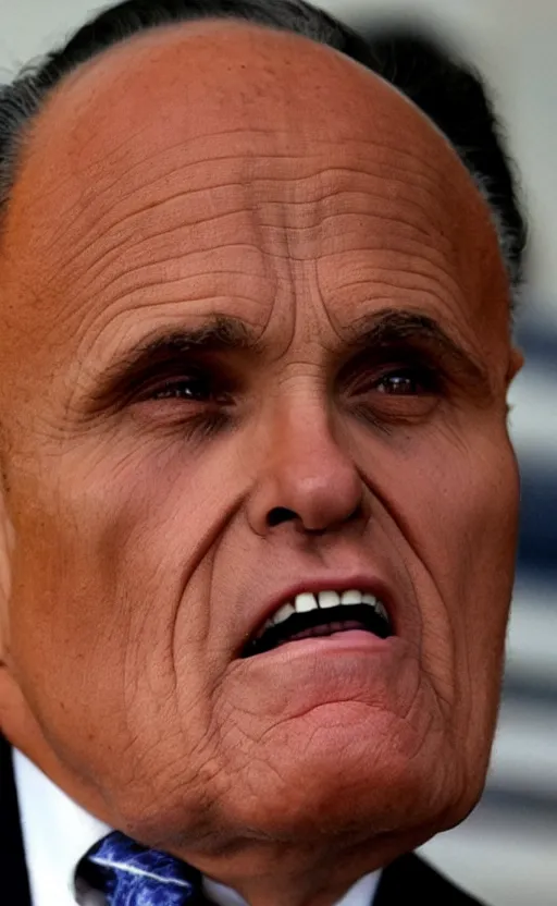 Prompt: rudy giuliani really long face