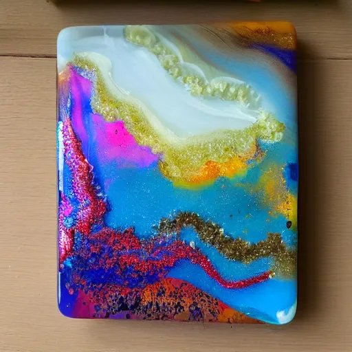 Prompt: resin art