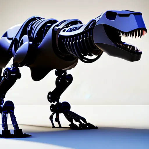 Image similar to a robotic t - rex, 3 d, 4 k