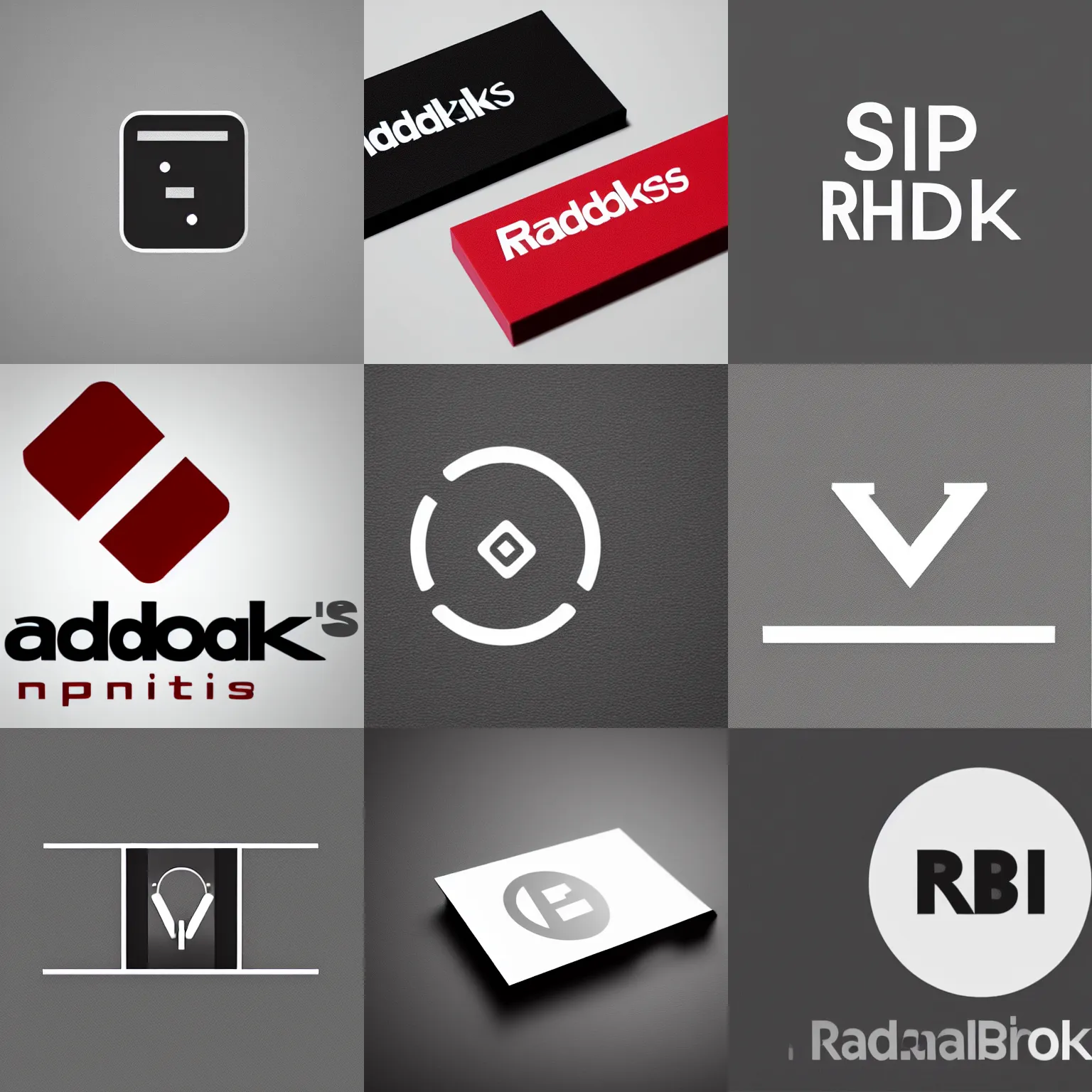 Prompt: simple minimalistic logo for a radioshack company