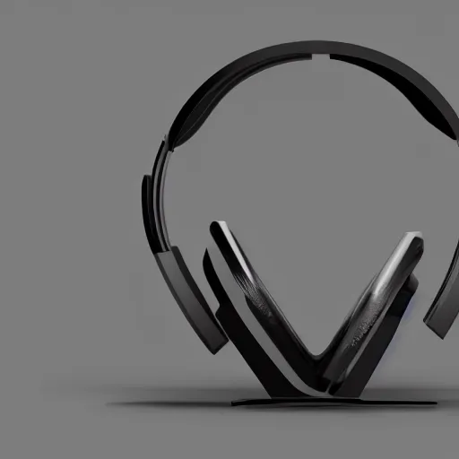 Image similar to wireless headphone stand, futuristic, techno, cyberpunk, product design, render, concept