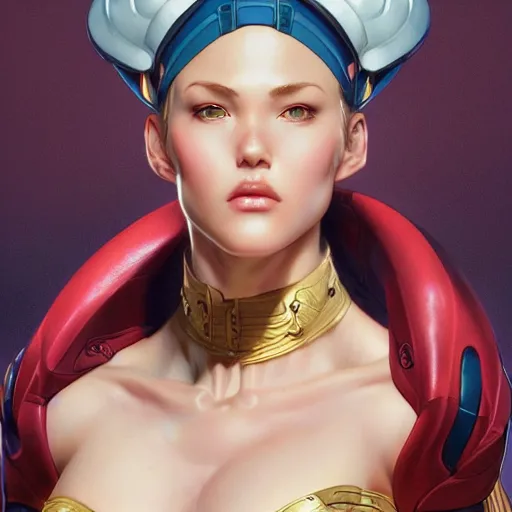 Image similar to ultra realistic illustration, cammy white as m bison anime, intricate, elegant, highly detailed, digital painting, artstation, concept art, smooth, sharp focus, illustration, art by artgerm and greg rutkowski and alphonse mucha and wlop