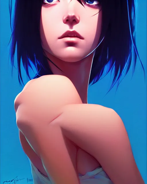 Image similar to dead inside!!!, fine - face, audrey plaza, realistic shaded perfect face, fine details. anime. realistic shaded lighting poster by ilya kuvshinov katsuhiro otomo ghost - in - the - shell, magali villeneuve, artgerm, jeremy lipkin and michael garmash and rob rey