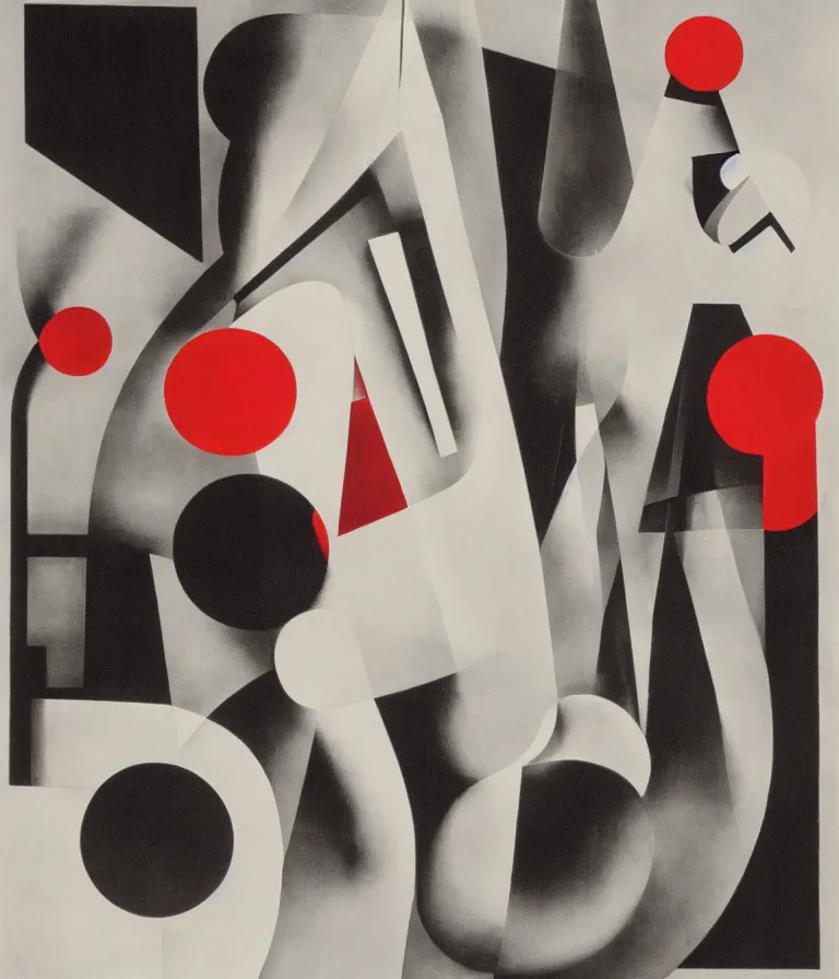 Image similar to artwork by laszlo moholy nagy