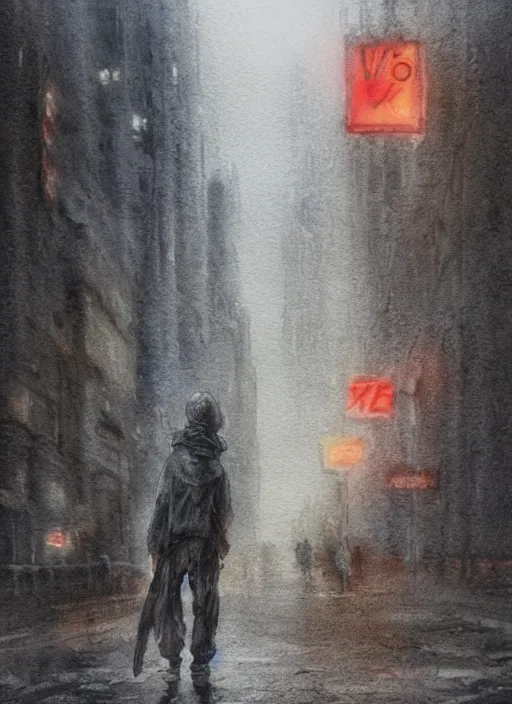 Image similar to portrait, homeless pixie on the rainy streets of New York , watercolor, dramatic lighting, cinematic, establishing shot, extremely high detail, foto realistic, cinematic lighting, pen and ink, intricate line drawings, by Yoshitaka Amano, Ruan Jia, Kentaro Miura, Artgerm, post processed, concept art, artstation, matte painting, style by eddie mendoza, raphael lacoste, alex ross