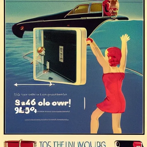 Prompt: vintage ads from apple