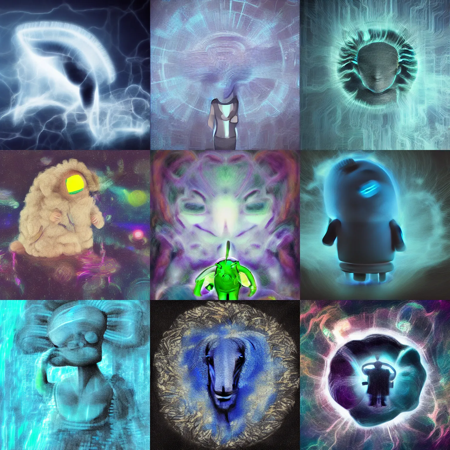 Prompt: android dreaming of electric sheep