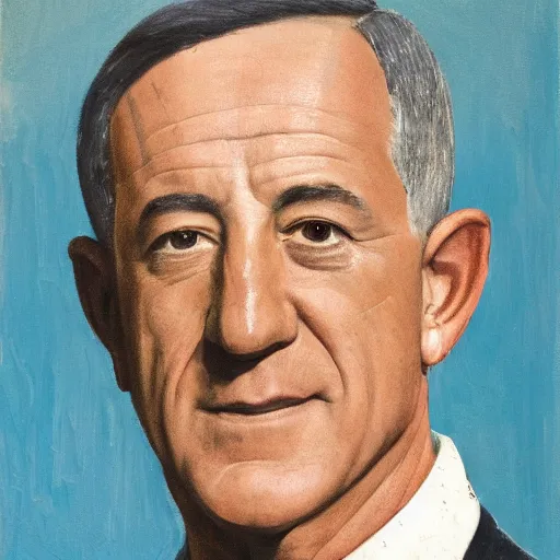 Image similar to portrait of benny gantz